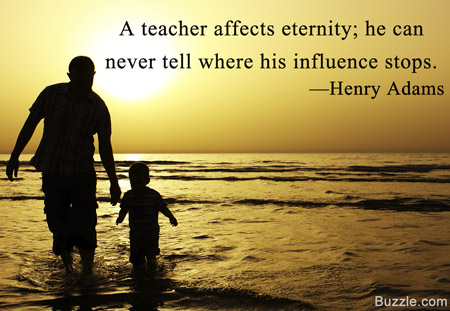 Henry Adams quote about influence of teachers