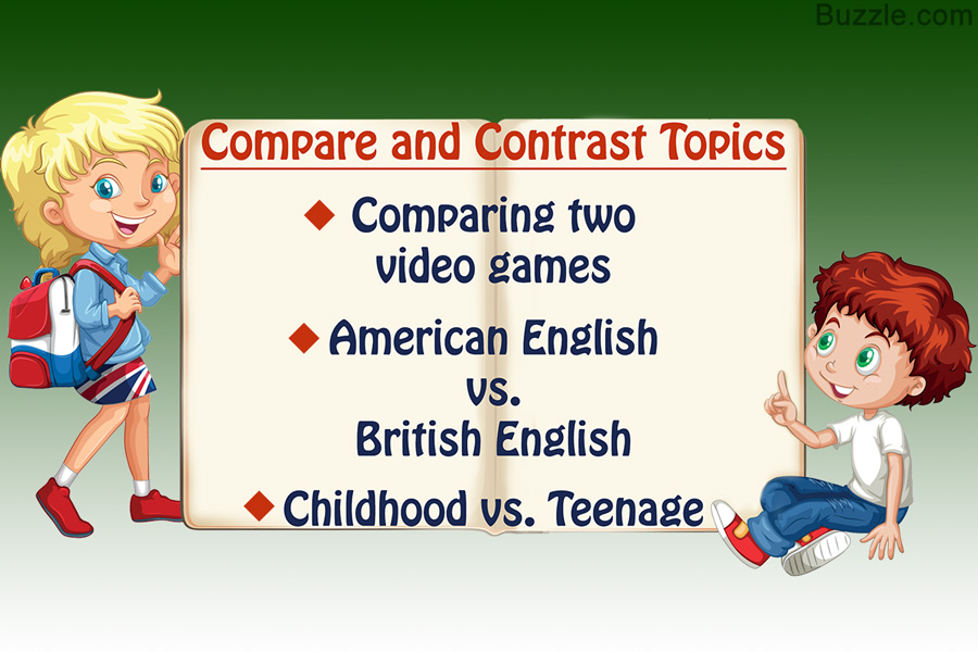 compare and contrast essay topics for high school students
