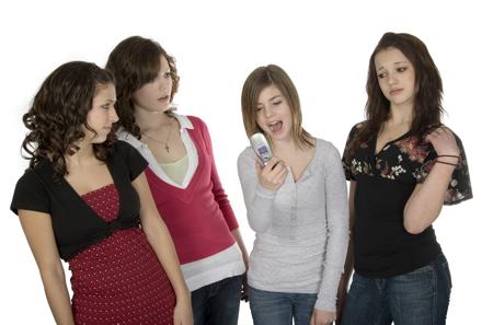 Teen girls gossip