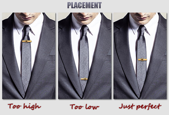 How do you wear a tie clip?