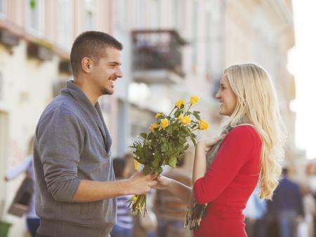 Couple with Flowers