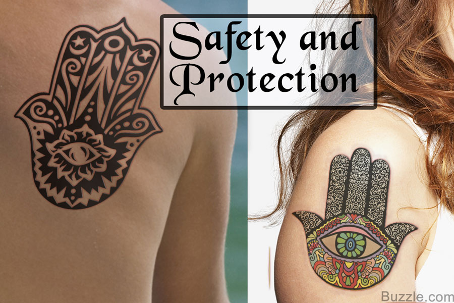 What tattoos symbolize protection and safety?