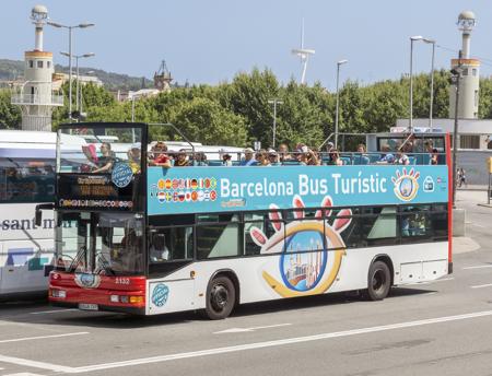 Touristic bus in Barcelona