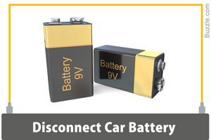 Testing car battery Disconnect Car battery