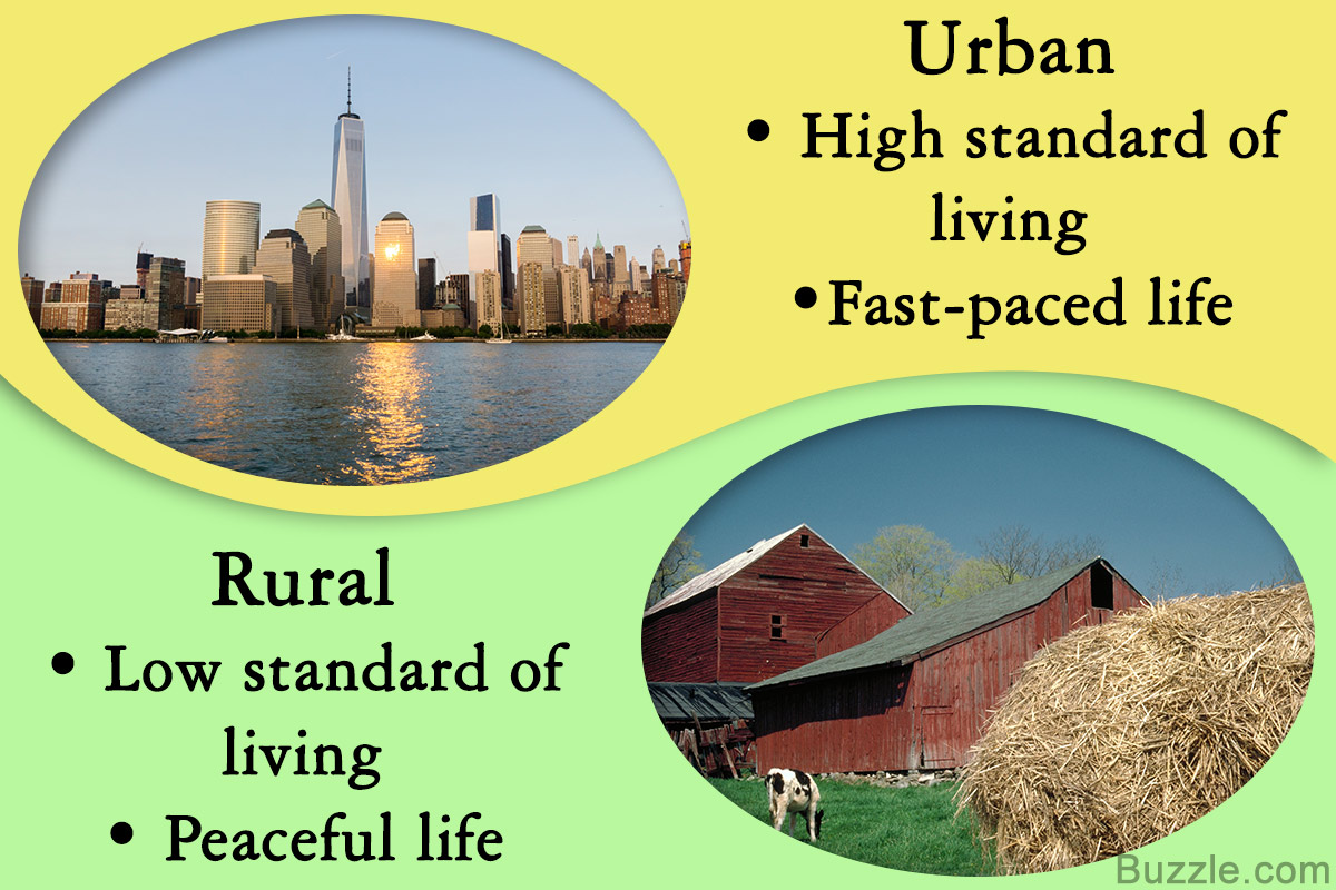 urban life is better than rural life