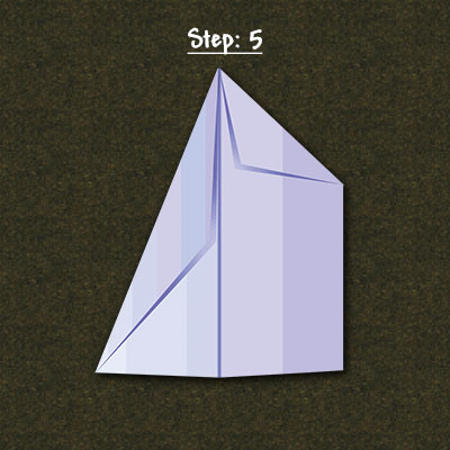 Origami plane diy step five