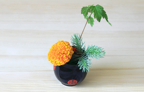 3d arrangement in ikebana