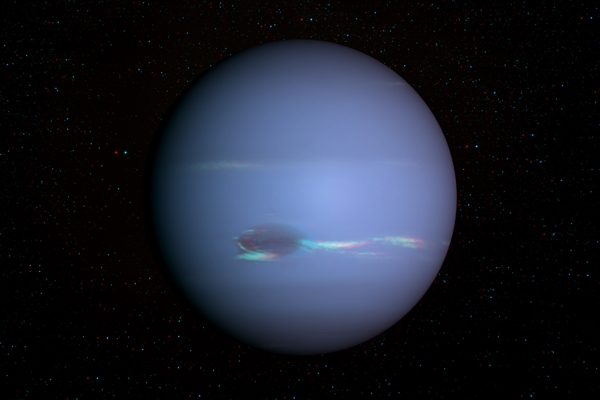 neptune with the great dark spot