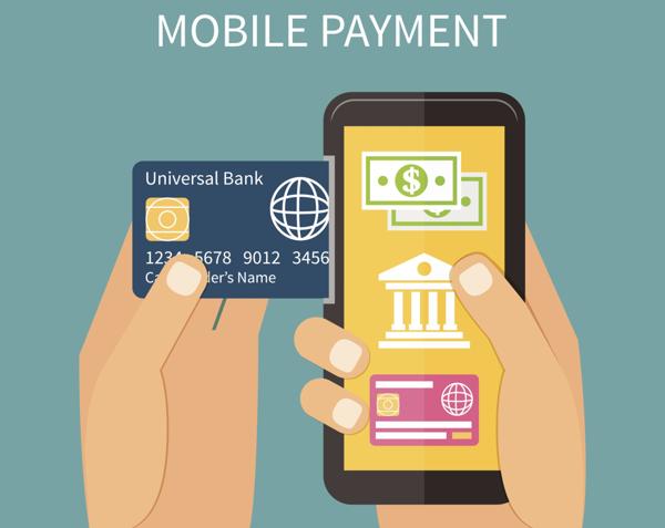 Mobile payment using smartphone, online banking.