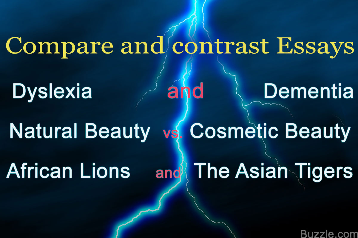 Ideas for compare contrast essay