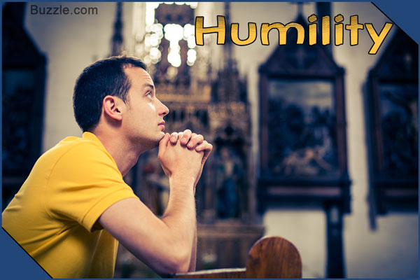 Handsome young man praying