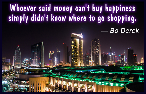 Bo Derek's Quote about shopping