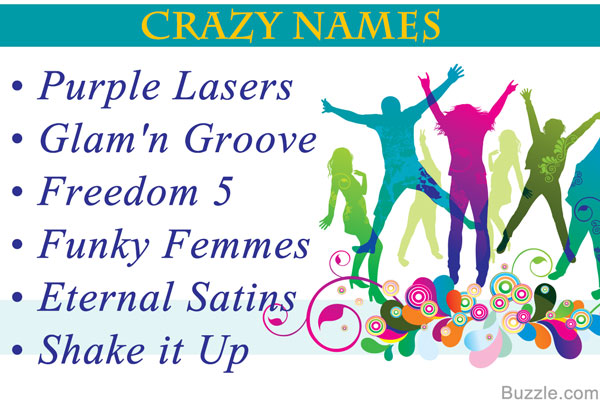 crazy dance group names for girls