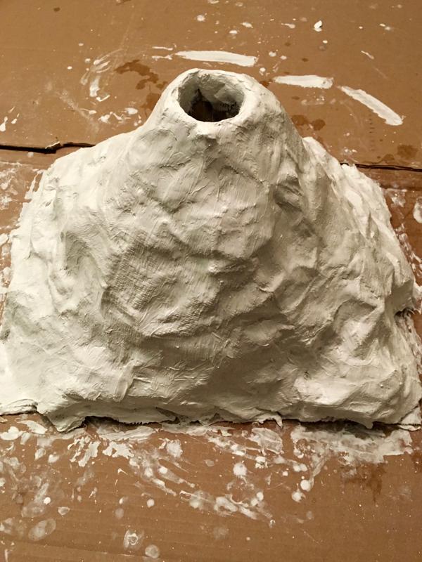 plaster volcano