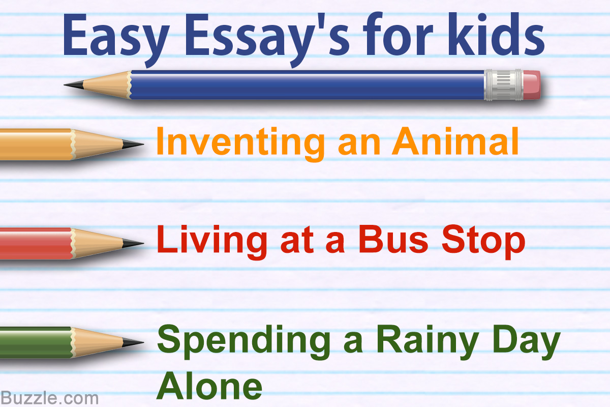 Essay writing examples for kids