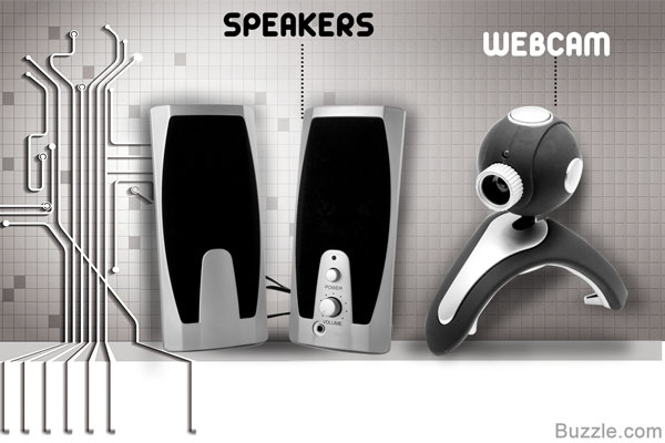 Speakers and Webcam