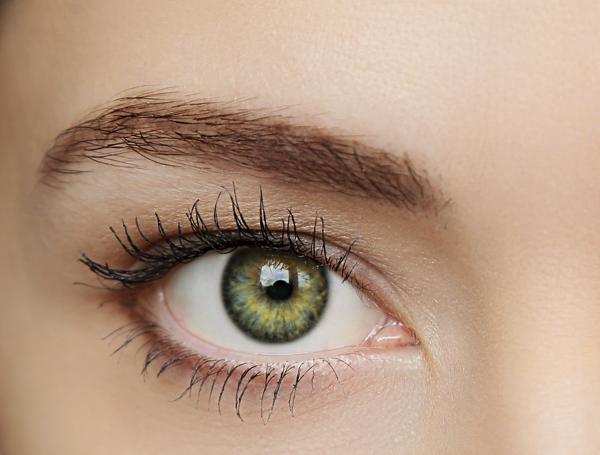 female with beautiful green eyes