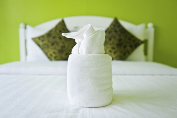 Towel in The Green Bedroom- home interiors