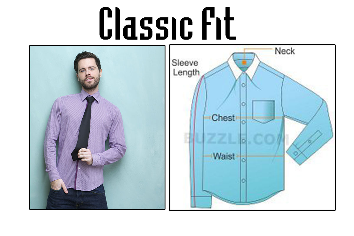 Stafford Dress Shirt Size Chart