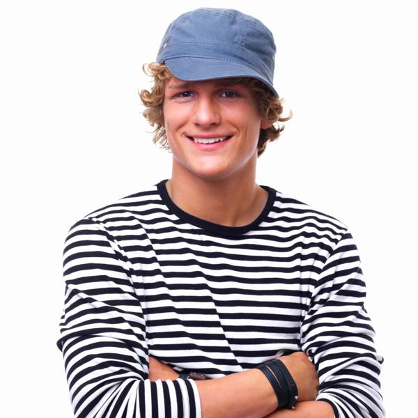 Boy in striped t-shirt