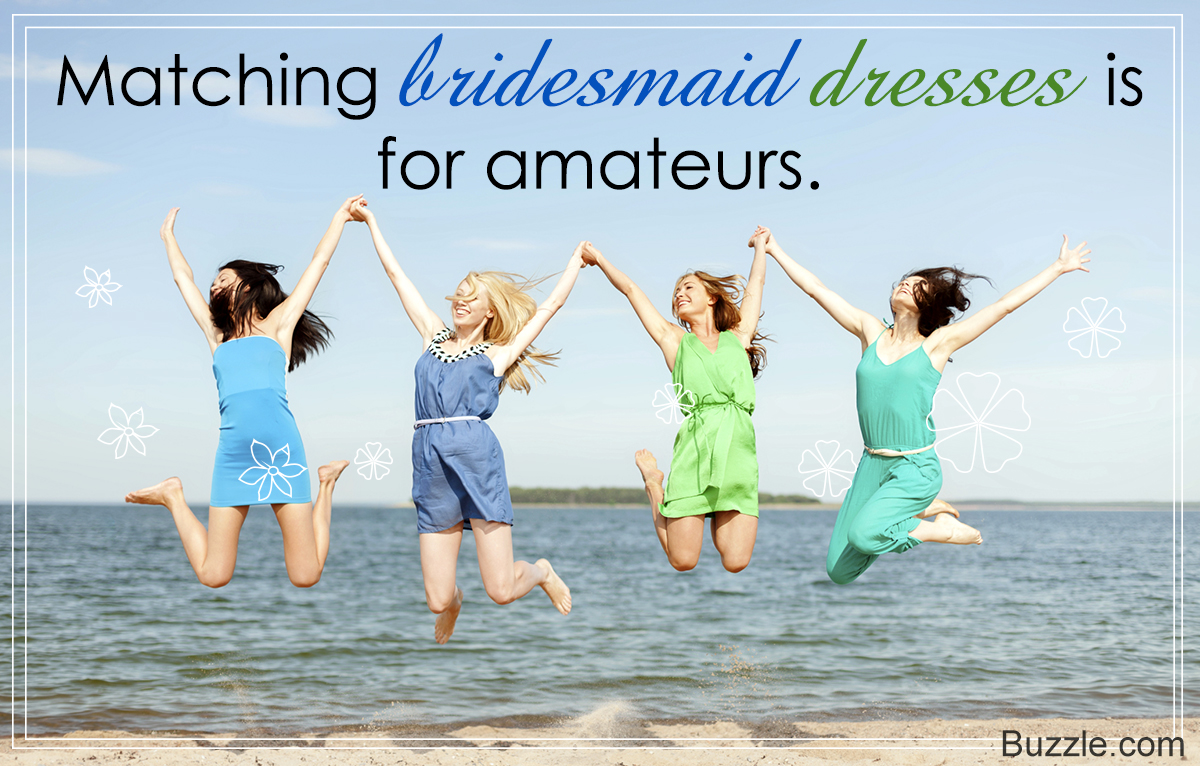 Beautiful Ideas to Mismatch Bridesmaid Dresses