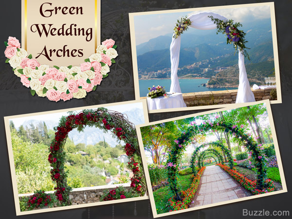 Green Wedding Arches