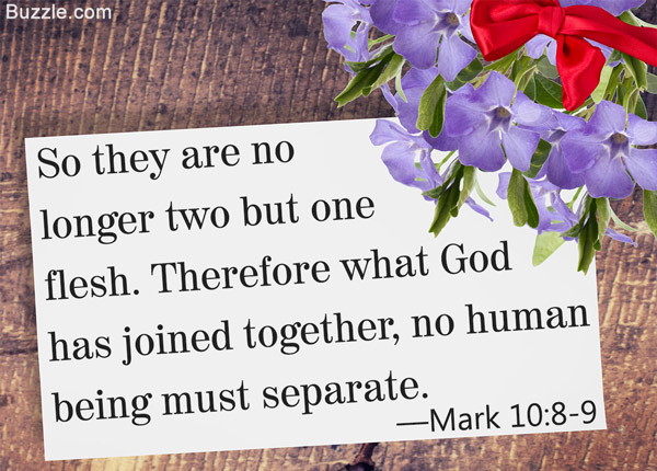 Mark 10:8 - 9