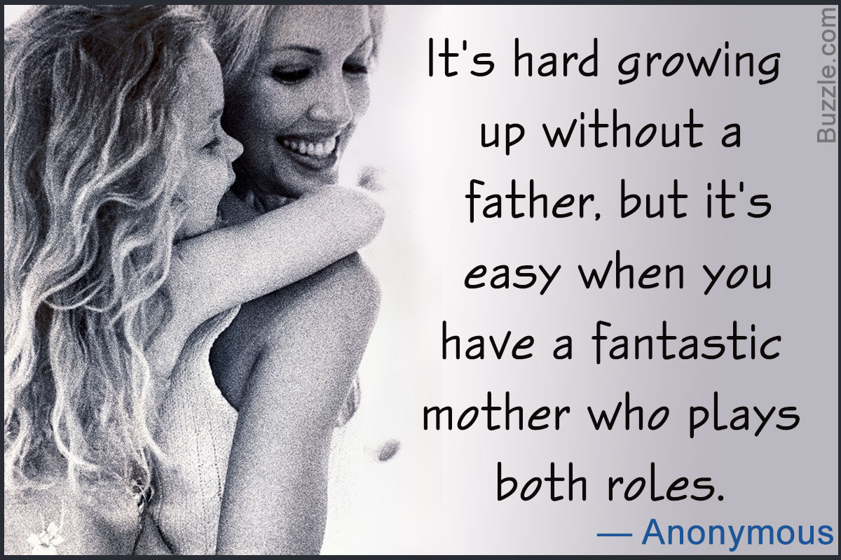 Quote on single mothers