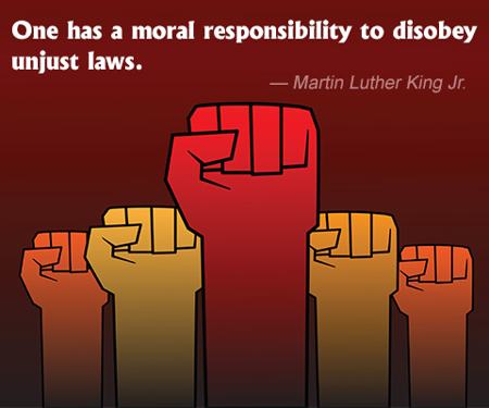 is civil disobedience a moral responsibility of a citizen