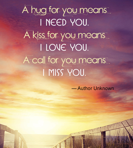 Quote About Hugs And Kisses