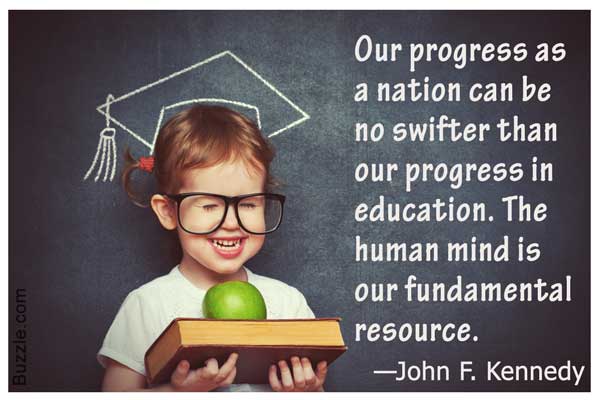John F. Kennedy quote on education