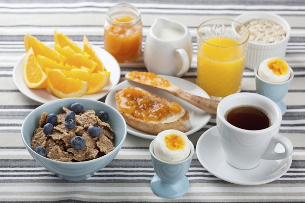 Vitamin D healthy breakfast