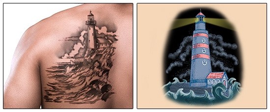 560+ Free Download Lighthouse Tattoo Inspiration HD Tattoo Images