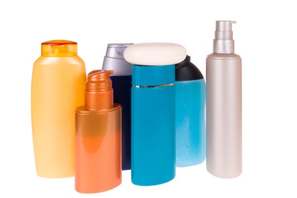 changing soaps and shampoos-many bottles of shampoos and soaps