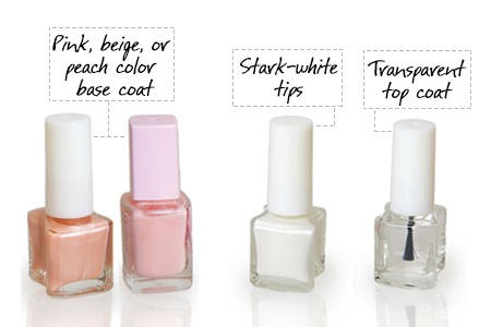 French Manicure Nail Paints