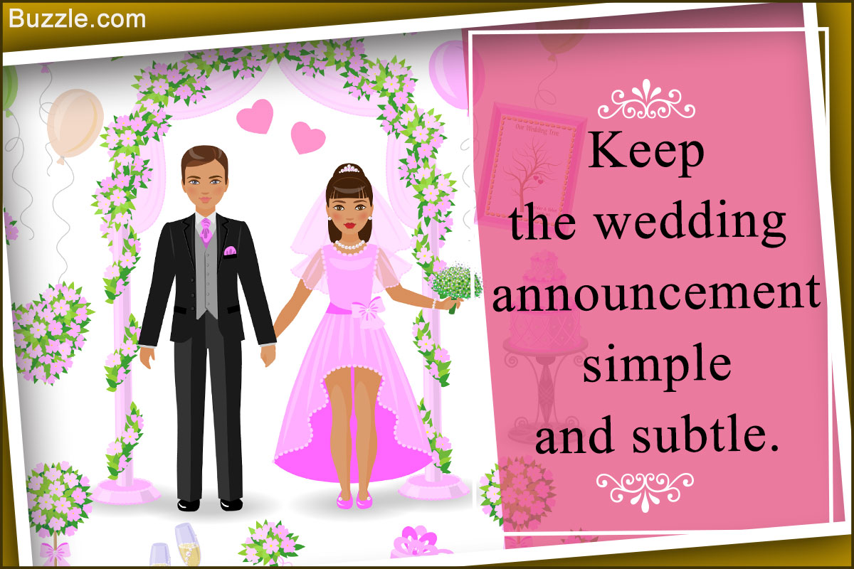 How to Write a Wedding Announcement