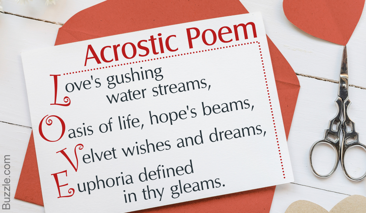 A Guide And Few Examples That Show How To Write An Acrostic Poem Penlighten