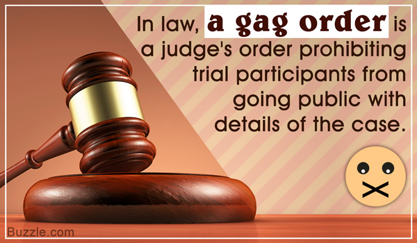 What Is A Gag Order In Legal Terminology
