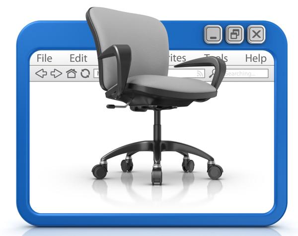 Office chair in browser