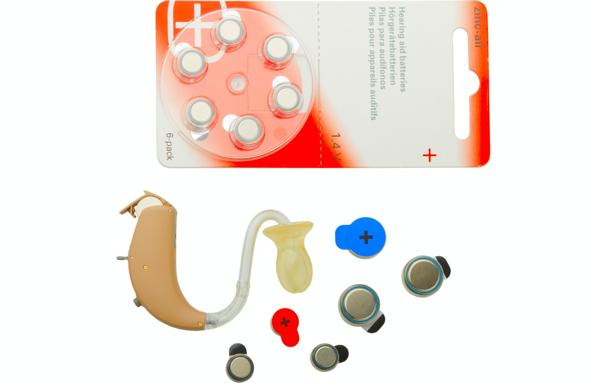 Hearing aid and batteries