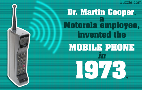 first mobile phone invented 1973