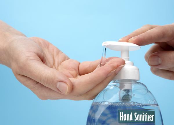 Hand wash with alcohol based sanitizer