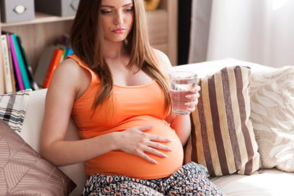 Worried Pregnant Woman