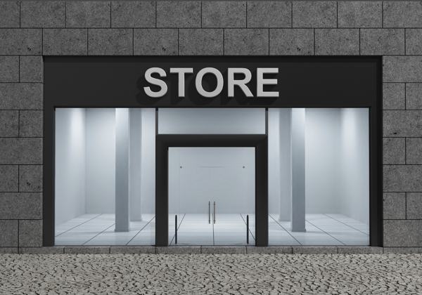 Modern empty store