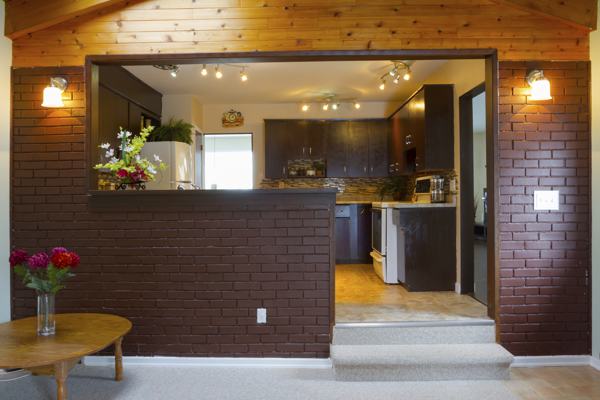 Basement and kitchen interior