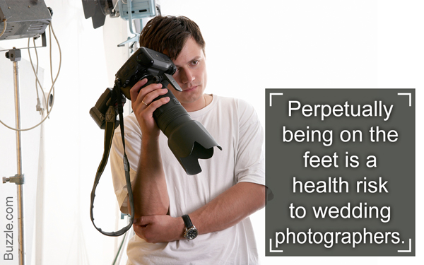 Tired professional photographer