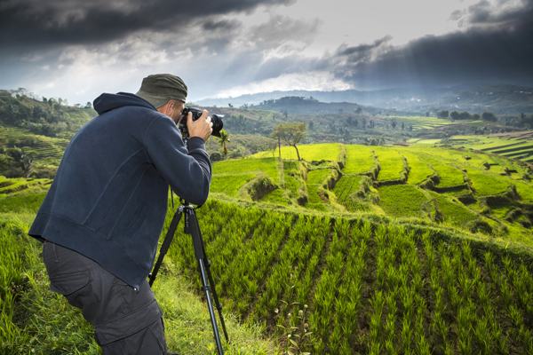 Photographer taking photos