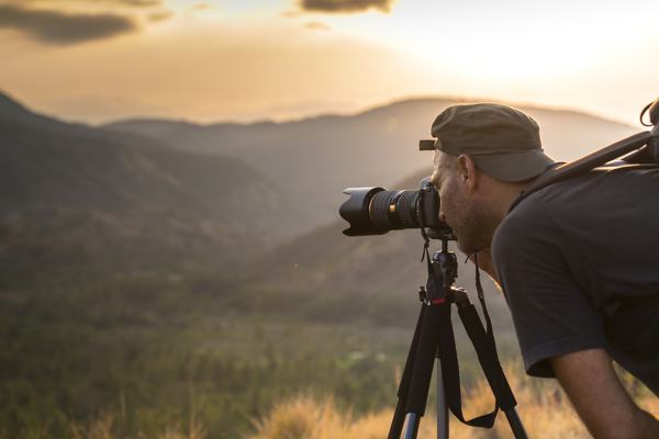 Photographer in action