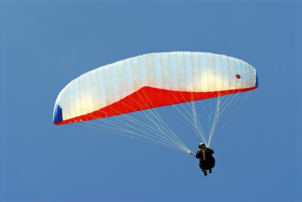 Paragliding man