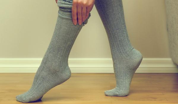 Silk stocking socks